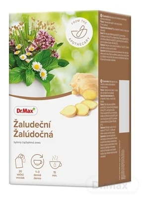 Dr. Max Žalúdočná bylinná zmes 20×1,5 g, bylinný čaj v záparových vreckách