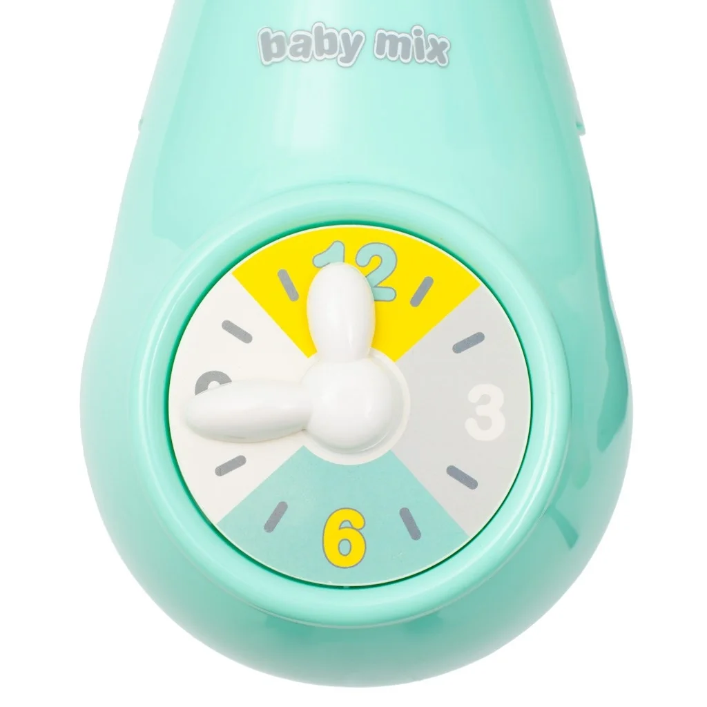 Kolotoč nad postieľku so svetelným projektorom Baby Mix mätový ,
