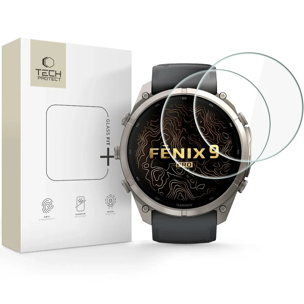 Tech-Protect Glass Fit 2x ochranné sklo na Garmin Fenix 9 Pro (51mm)