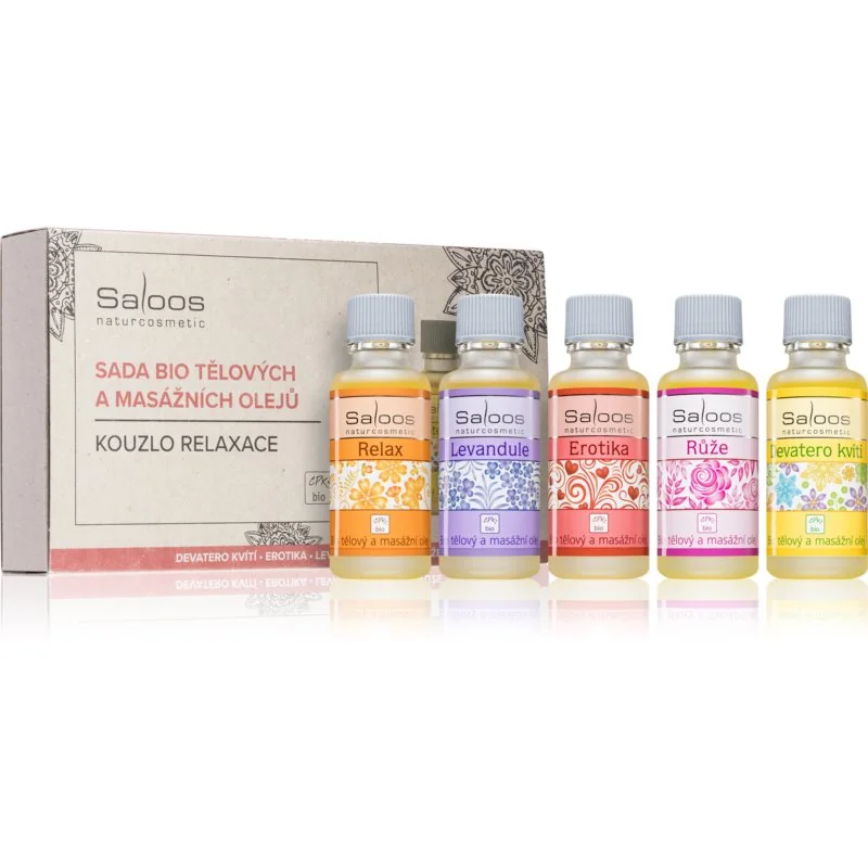 SALOOS Kúzlo relaxácie- sada masážnych olejov 1×5x20 ml, sada masážnych olejov