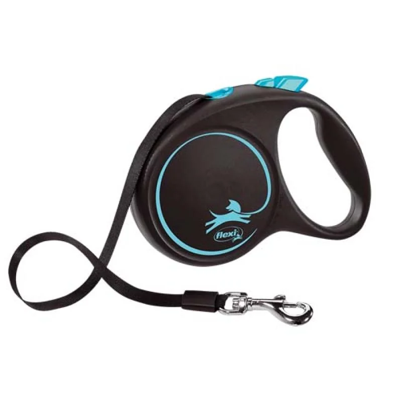 flexi Black Design M popruh 5m modrá do 25kg