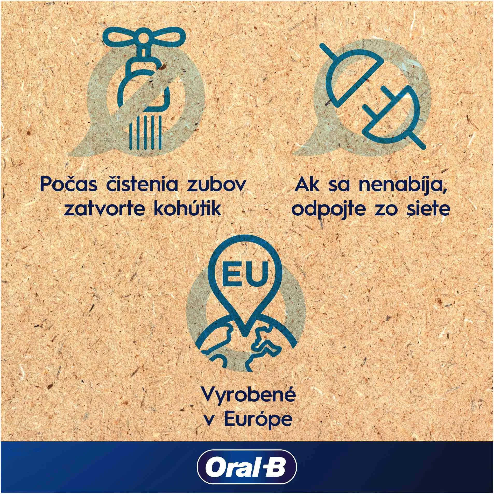 Oral-B EK Pro Series 1 Caribeean Blue + Cestovné púzdro 1×1 ks, elektrická zubná kefka