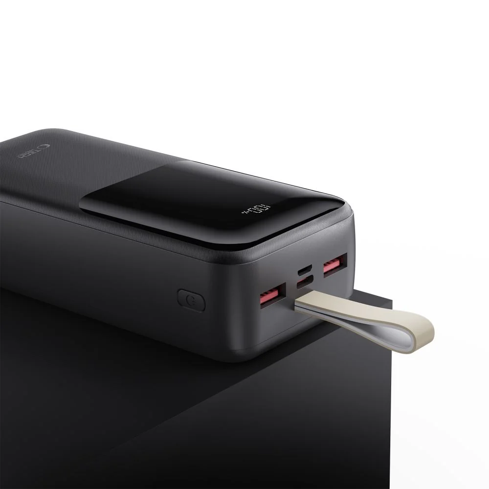 Tech-Protect PB03 Power Bank 30000mAh 2x USB / USB-C / Micro USB 22.5W, čierny , čierny