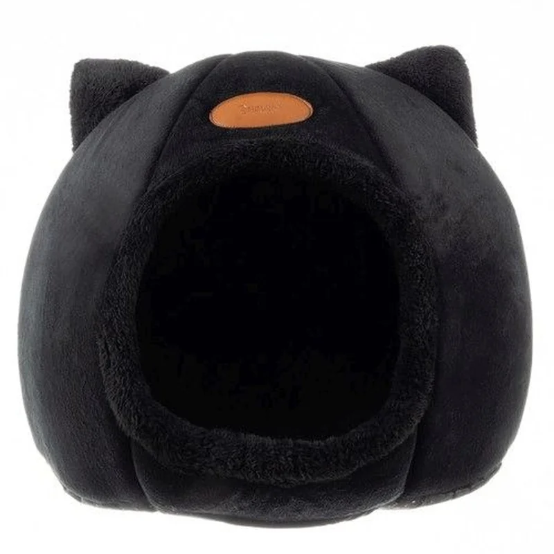 MG Plush pelech pre mačky 36 x 33 cm, čierny