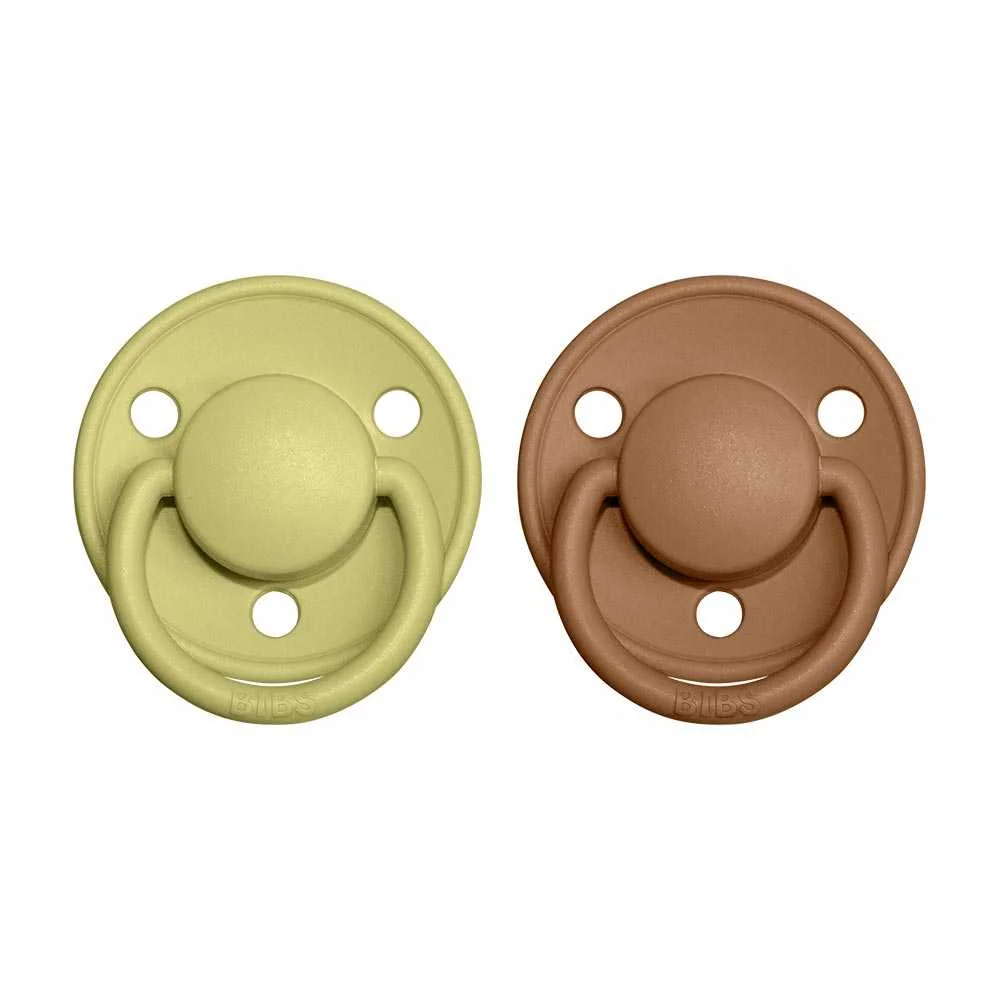 BIBS De Lux cumlíky z prírodného kaučuku meadow-earth 1×2 ks, veľkosť 1