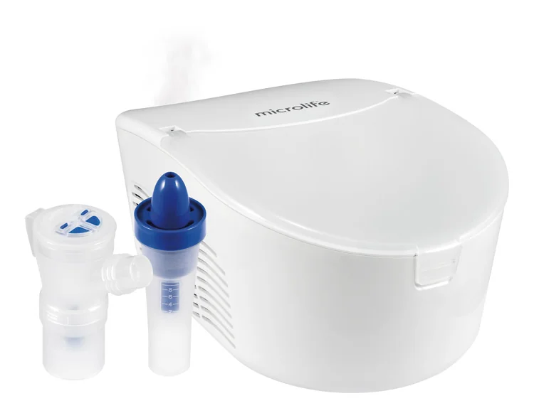 MICROLIFE INHALÁTOR NEB PRO 2v1 "Poškodený obal" 1×1 set, inhalátor a nosová voda, produkt s poškodeným obalom