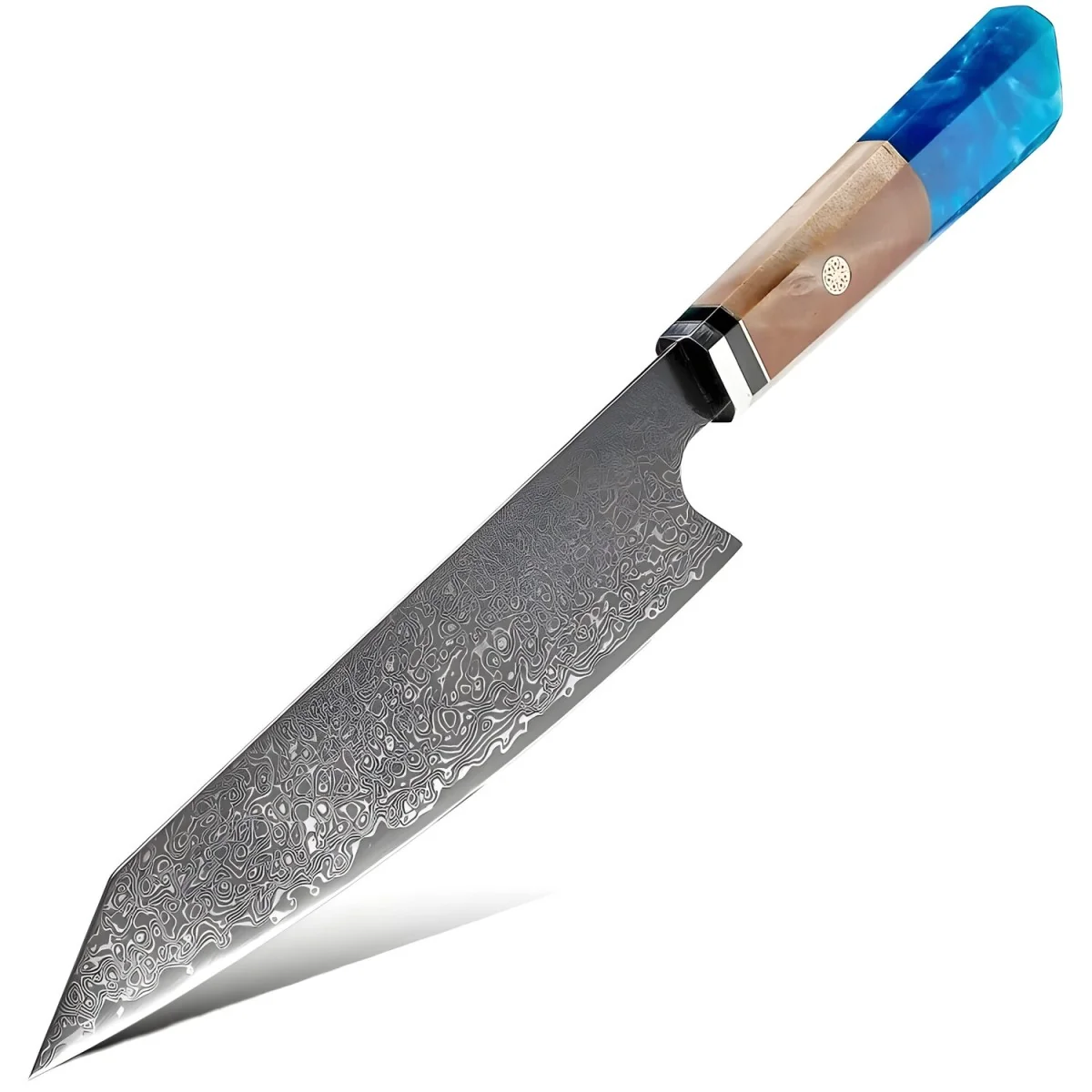 Damaškový kuchynský nôž Kurume Chef/Modrá/33,8cm