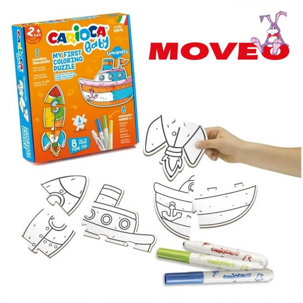 BABY zjednodušené puzzle Loď pre deti Carioca od 24 mesiacov-CARIOCA