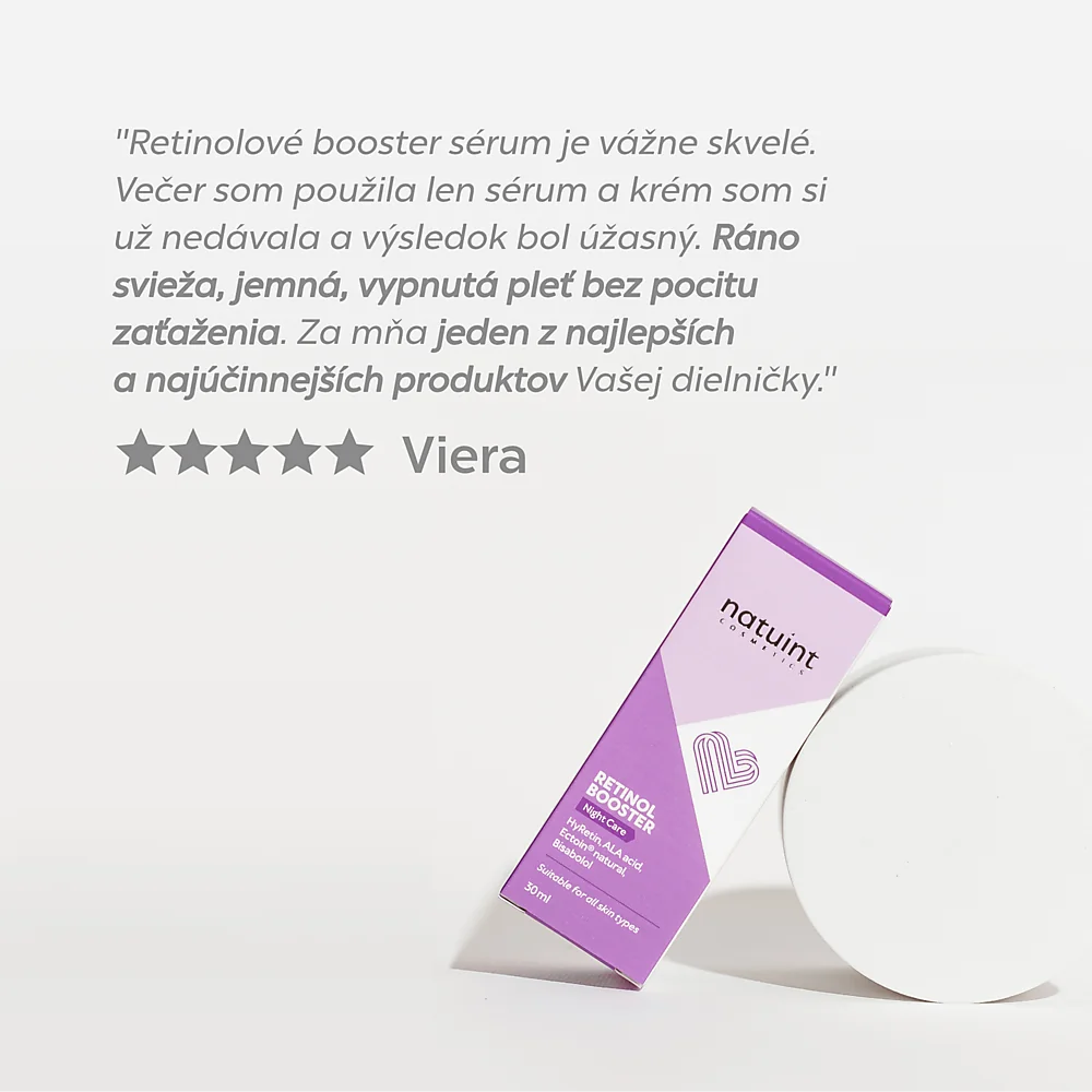 Natuint cosmetics - Nočný retinol booster Retinol Booster - Night Care