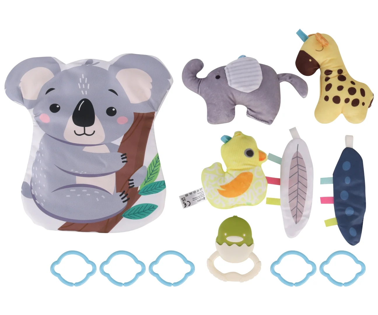 Detská hracia deka TinyMini Koala s hrazdou – edukačná podložka pre bábätko 