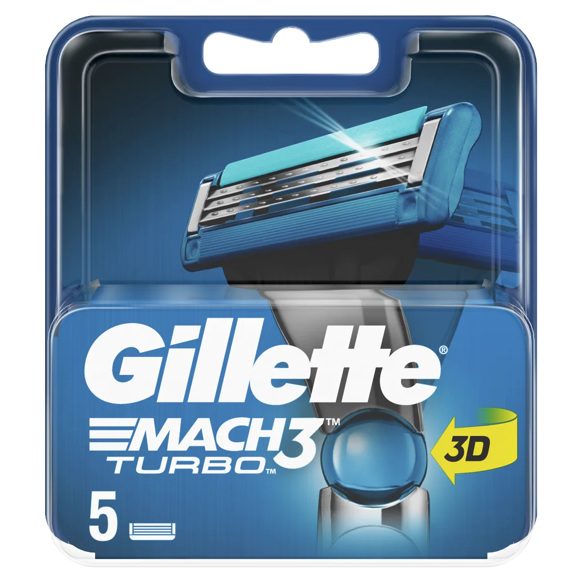 Gillette Mach3 Turbo 3D 5 NH 1×1 set