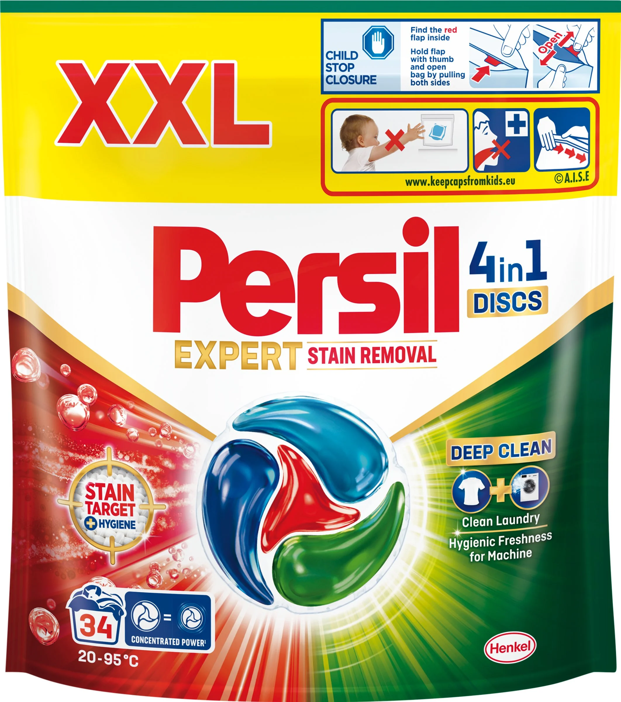 Persil Discs pracie kapsuly Exp.Stain Removal 34 praní 1×34 ks, pracie kapsuly