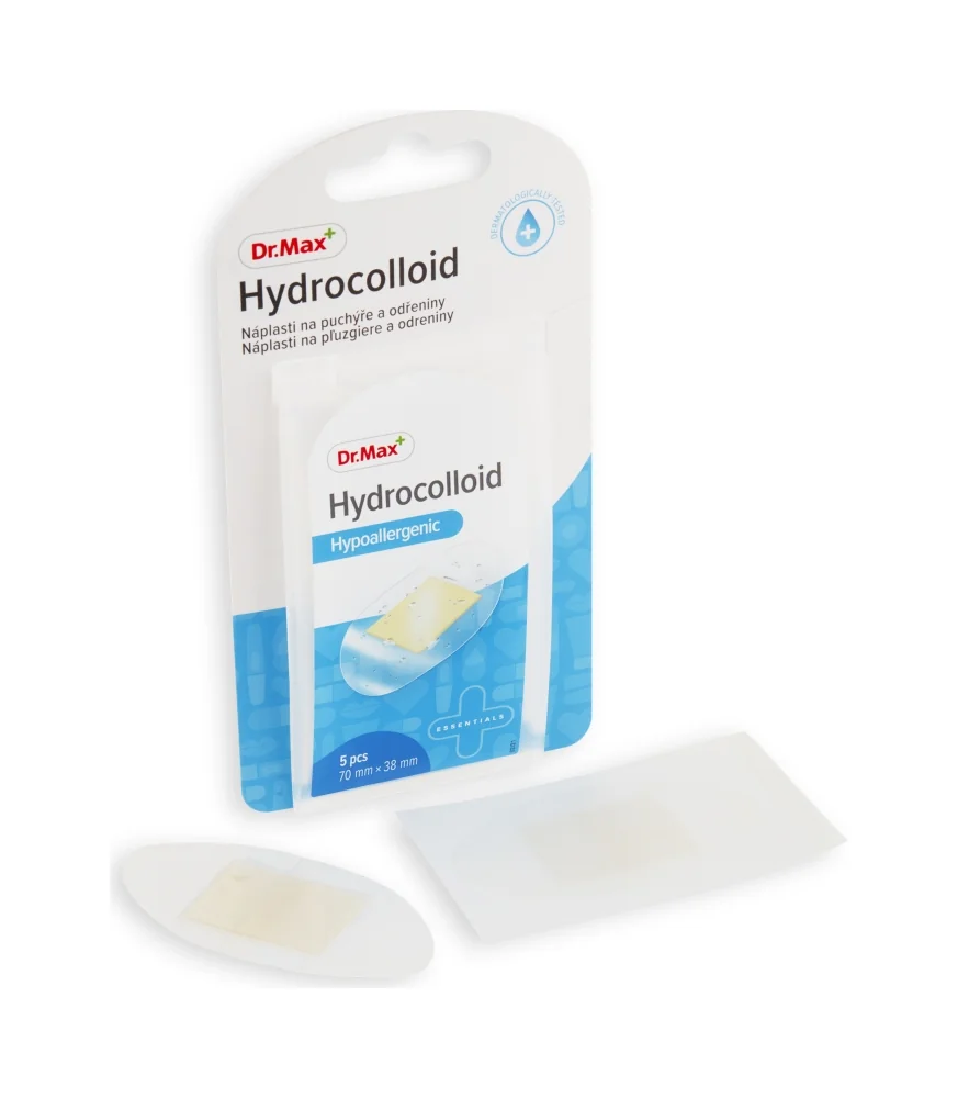 Dr.Max Náplasť Hydrocolloid 1×5 ks, 70 x 38 mm