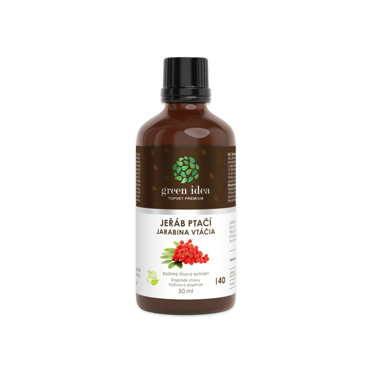 Jarabina vtáčia tinktúra – kvapky 50 ml – Green idea