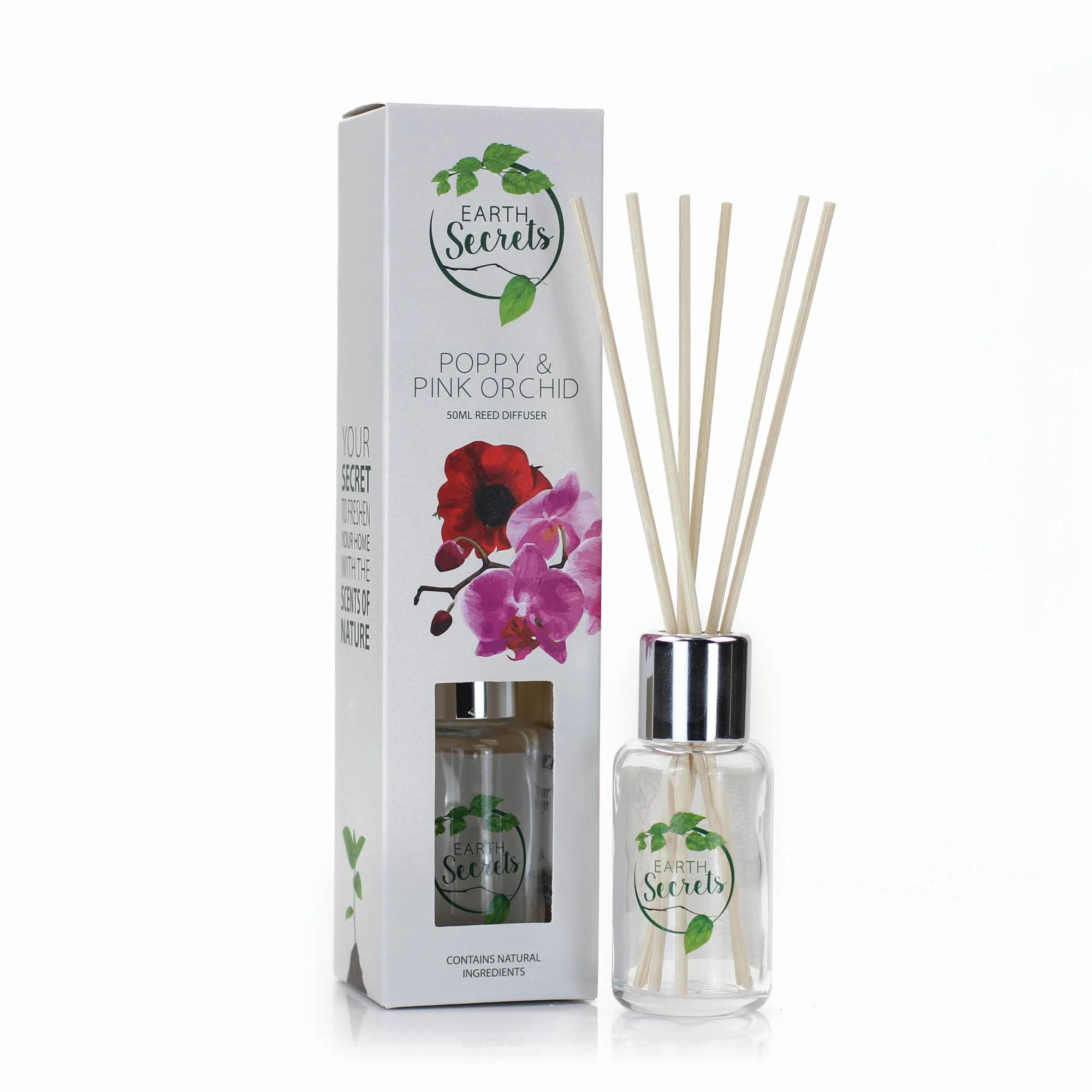 Difuzér EARTH SECRETS - POPPY AND PINK ORCHID 50 ml