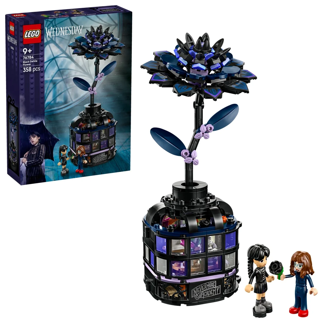 LEGO® Wednesday 76784 Čierna georgína