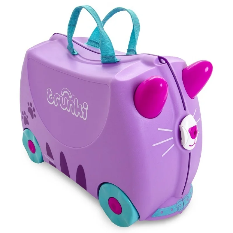 Trunki detský kufor na kolieskach Mačka Cassie 18 l (3–8 rokov)