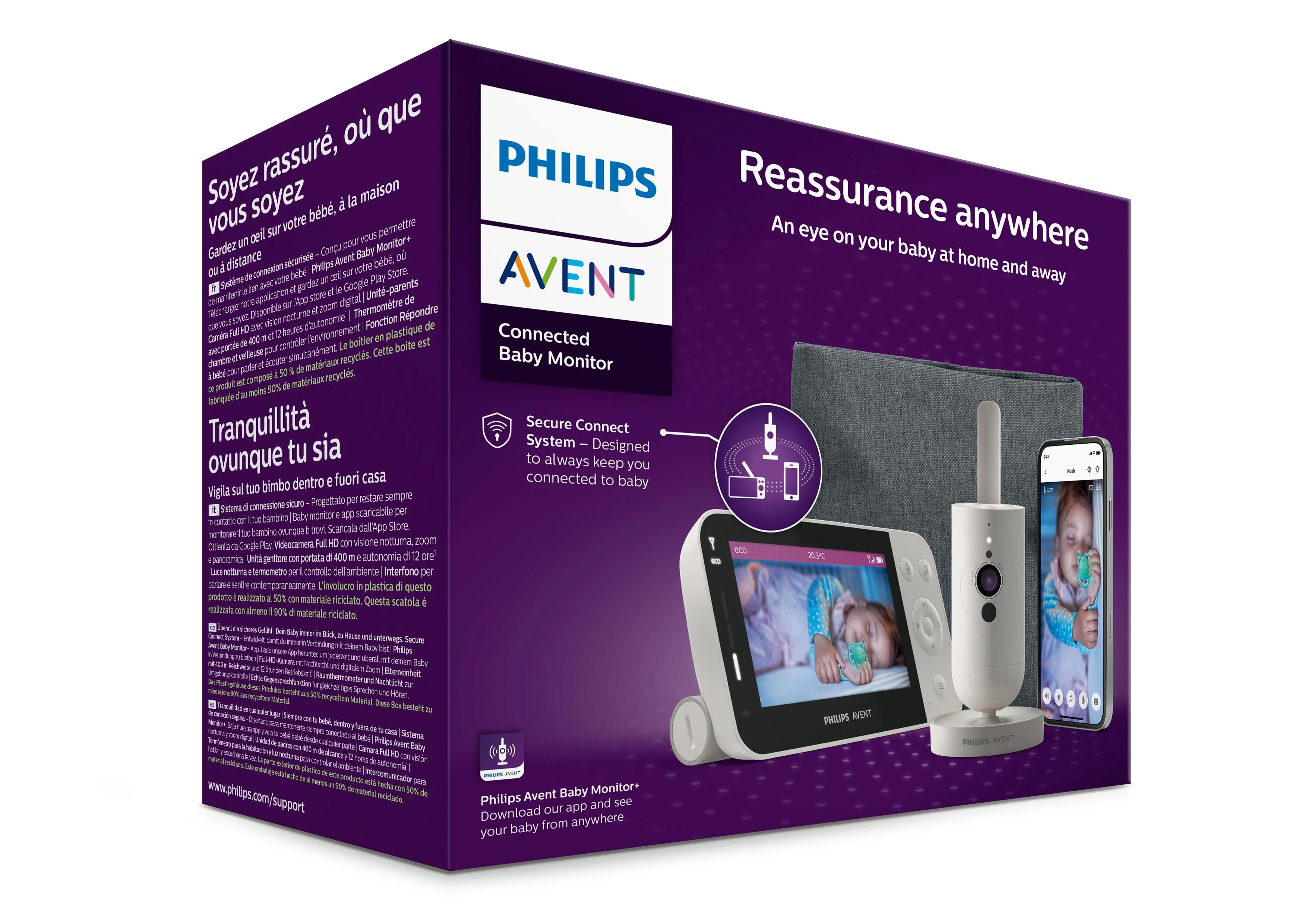 Philips AVENT Pestúnka detská video chytrá SCD953/26 1 ks
