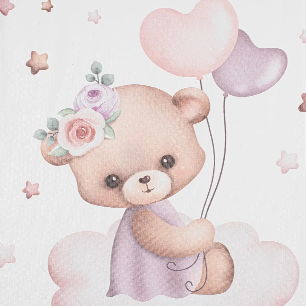 Prebaľovacia podložka Baby Mix Medvedík 47x70cm ružová , 20C58441