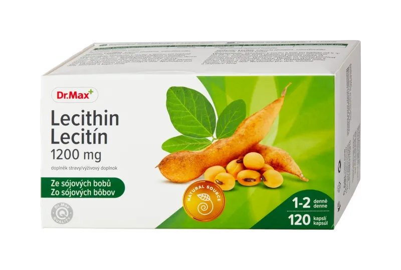 Dr. Max Lecitín 1200 mg 1×120 cps, zo sójových bôbov