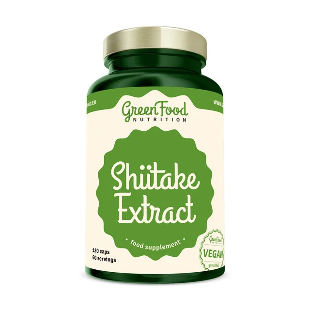 GreenFood Nutrition Shiitake Extract 1×120 cps, výživový doplnok