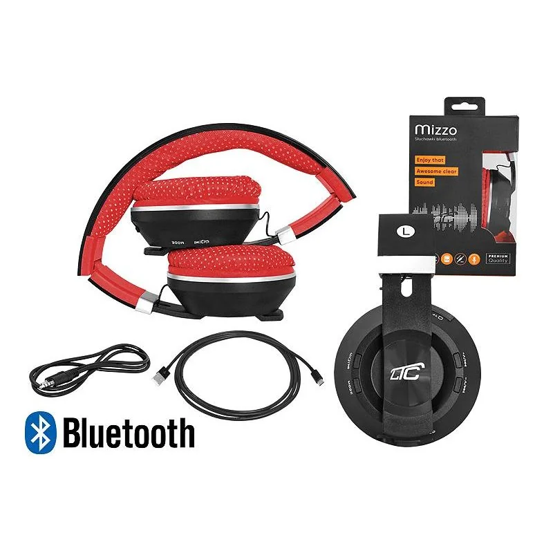 Slúchadlá BLUETOOTH na uši MIZZO červené