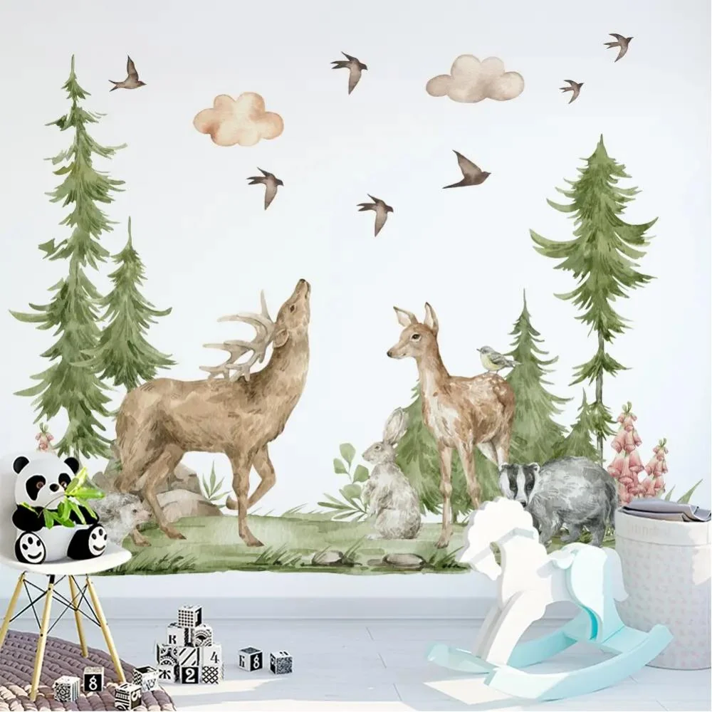 Samolepka na stenu/Tapeta Forest 30cm x 90cm, PVC