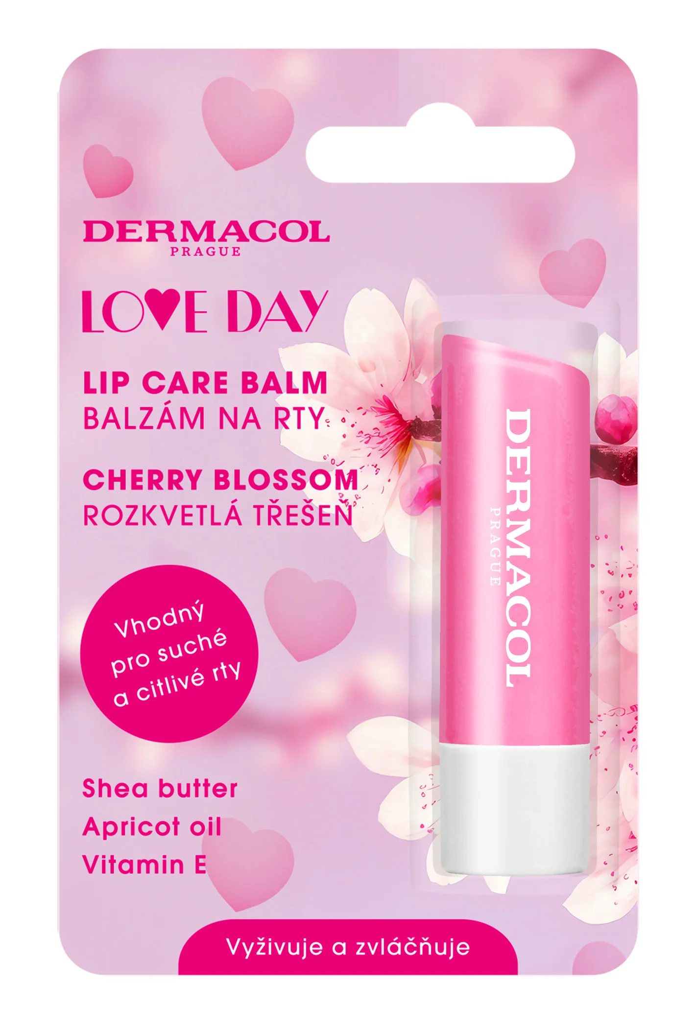 DERMACOL Výživný balzam na pery, višňa 4,8 g