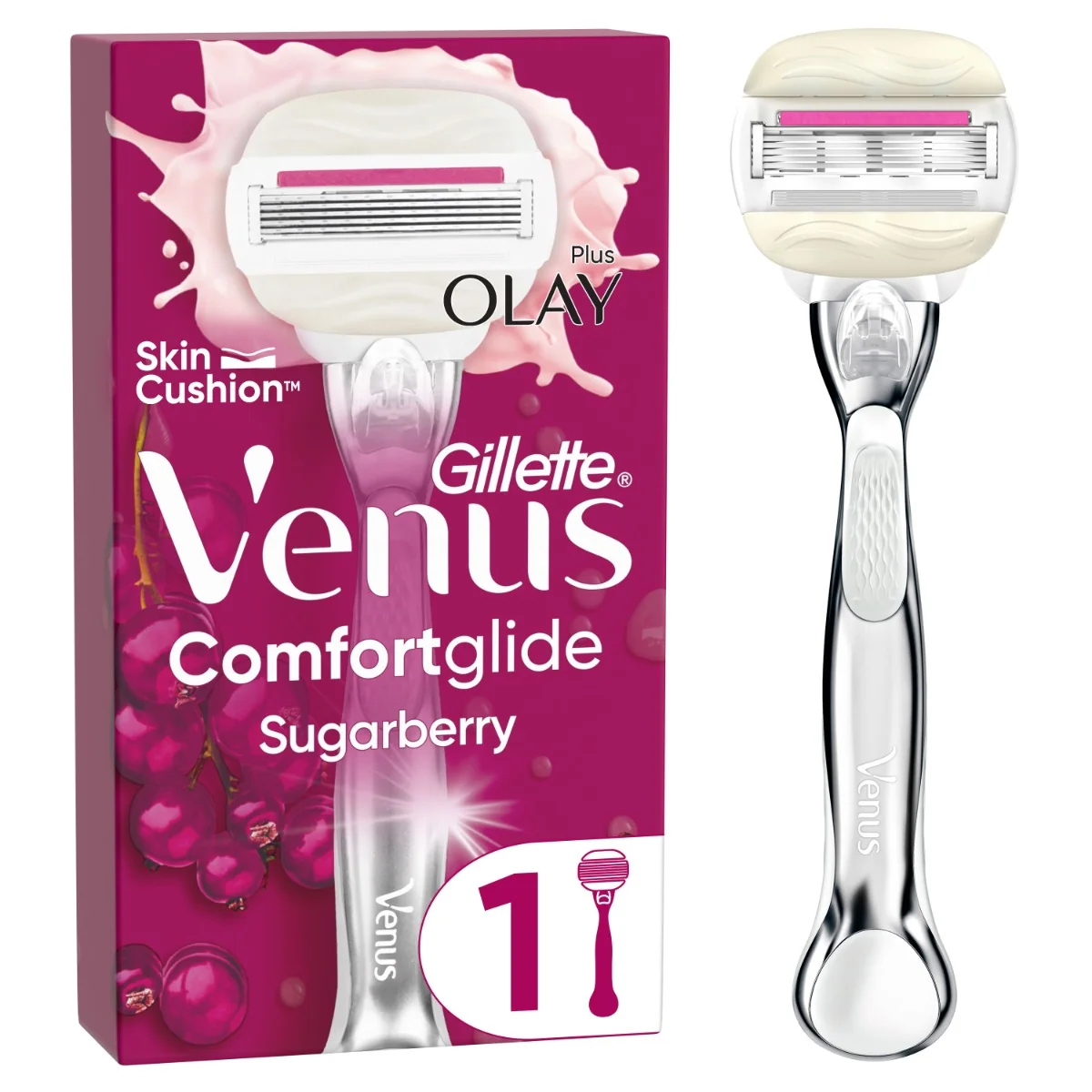 VENUS COMFORTGLIDE SUGARBERRY STROJCEK+1NH 1×1 ks, dámsky holiaci strojček