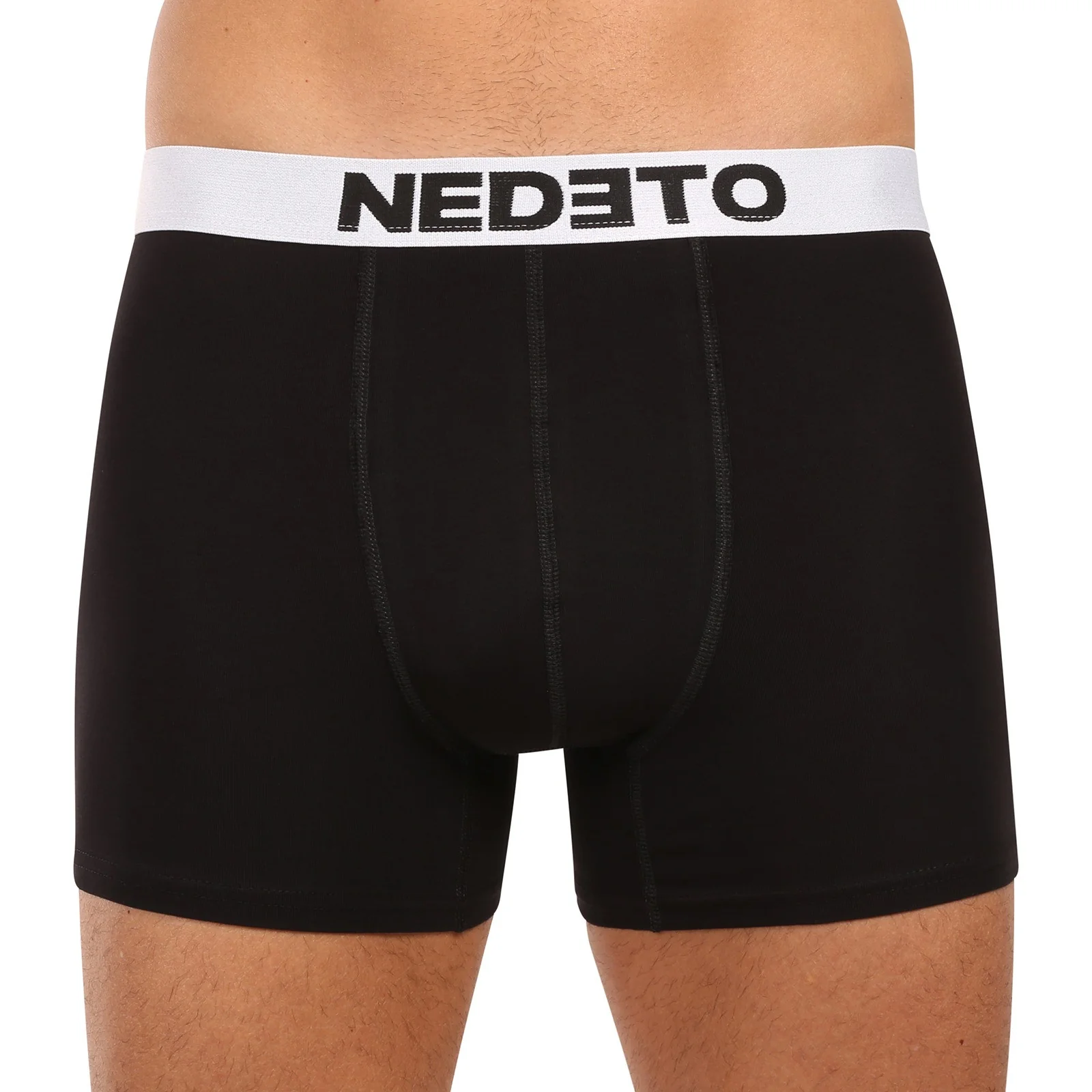 10PACK pánske boxerky čierne (10NBC1) L