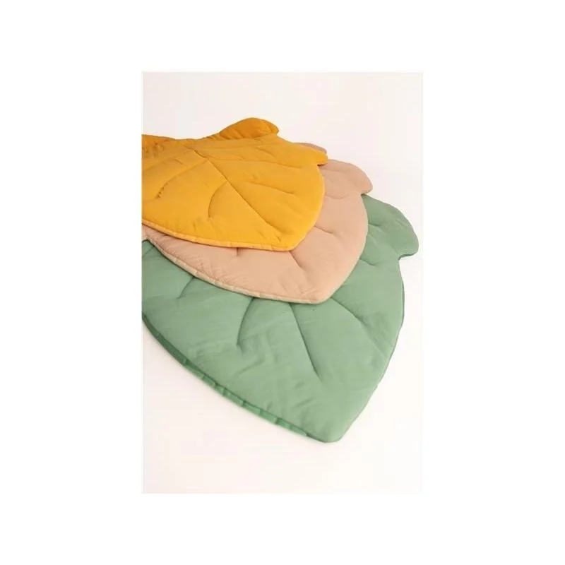 Mušelínová hracia deka New Baby Leaf mustard , 20C53876