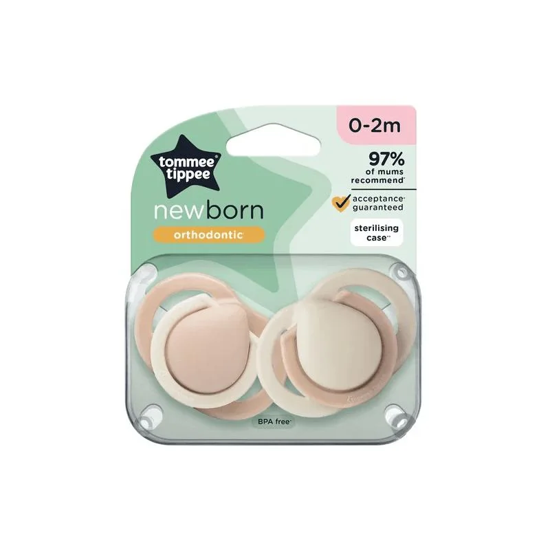 Tommee Tippee CTN Newborn silikónový cumlík 0–2 mesiace, 2 ks