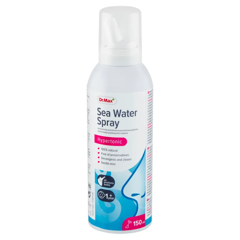 Dr. Max Sea Water Spray Hypertonic 1×150 ml, sprej na vyplachovanie nosa