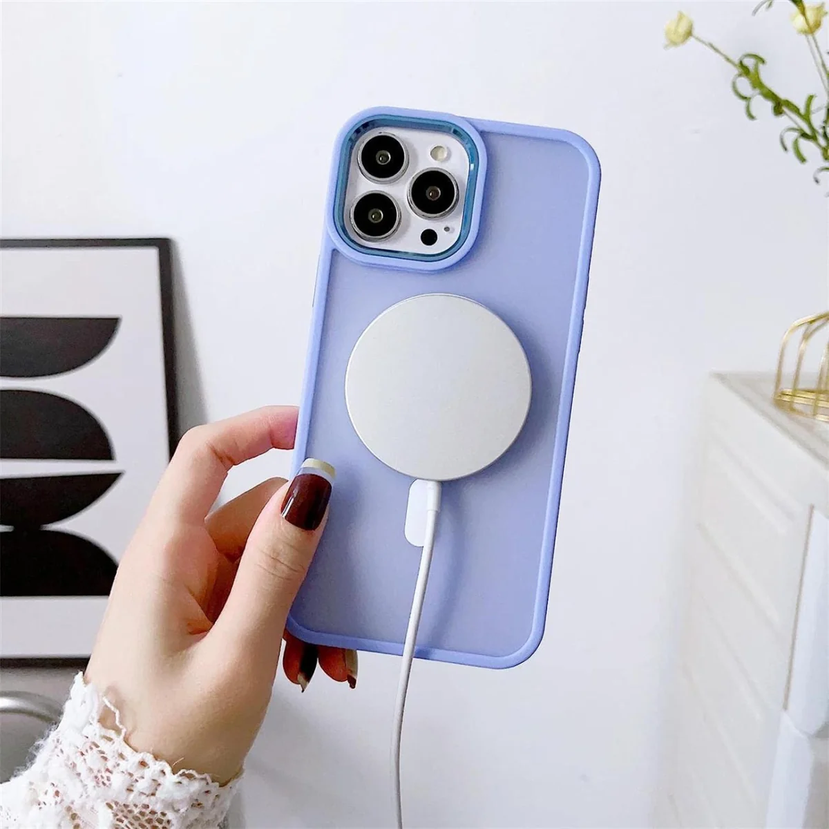 MG Color Matte MagSafe kryt na iPhone 15 Pro Max, ružový
