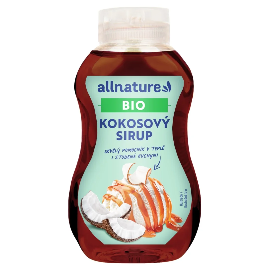 Allnature Kokosový Sirup Bio 250ml 1×250 ml, kokosový sirup