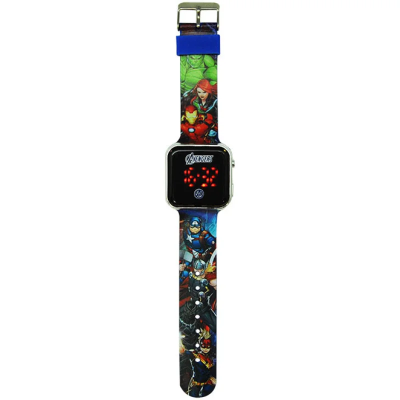 Kids Euroswan Detské digitálne LED hodinky Avengers