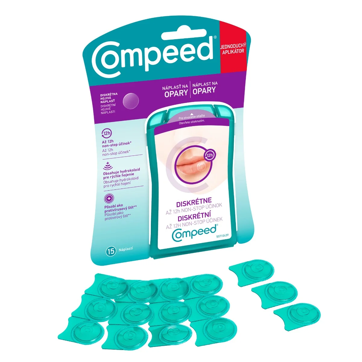 Compeed NÁPLASŤ na opary 1×15 ks, liečenie oparov
