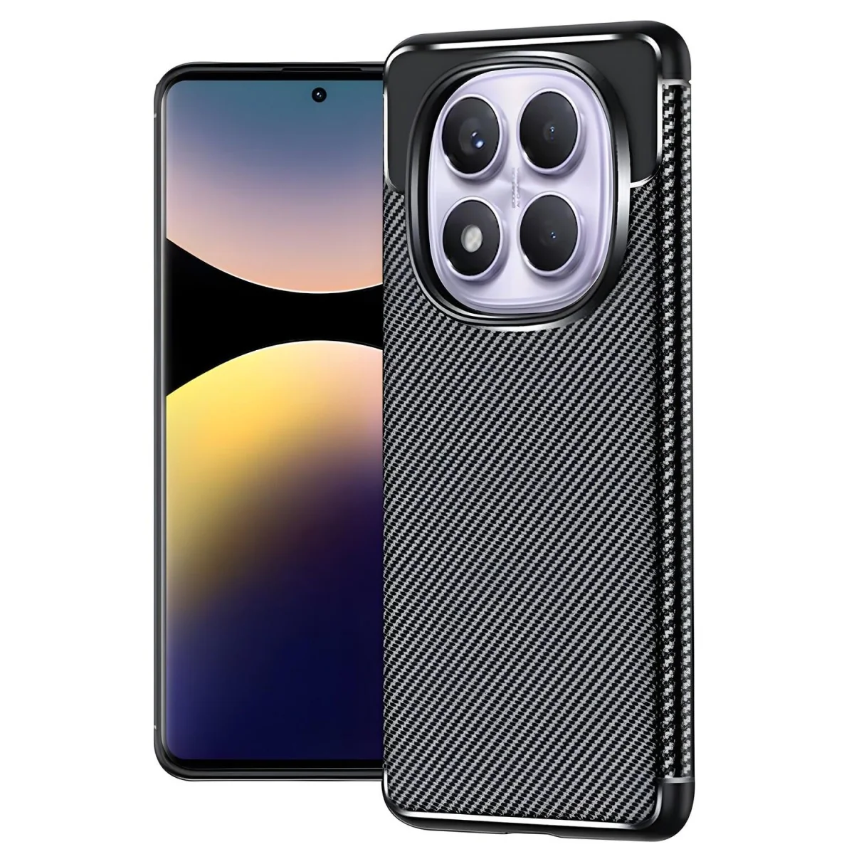 Puzdro Carbon pre Xiaomi Redmi Note 14 Pro 4G/Poco F7