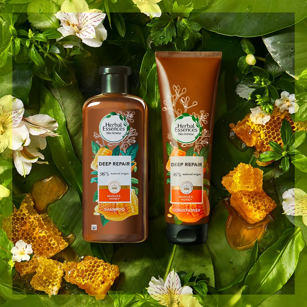 Herbal Essences Manuka Honey, Hĺbkový Regeneračný Šampón Na Veľmi Poškodené Vlasy 1×400ml, šampón na vlasy