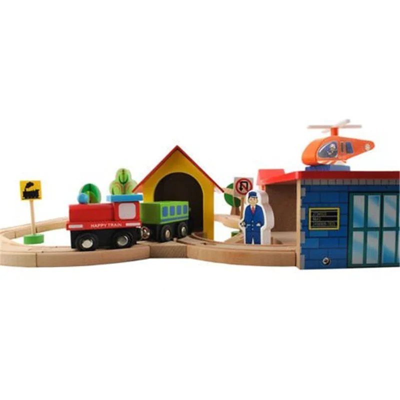 Vláčikodráha s heliportom 69ks (76x57cm)