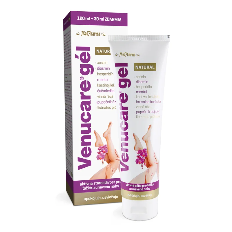 MedPharma VENUCARE GÉL NATURAL 1×150 ml, gél 120 ml+30 ml zadarmo