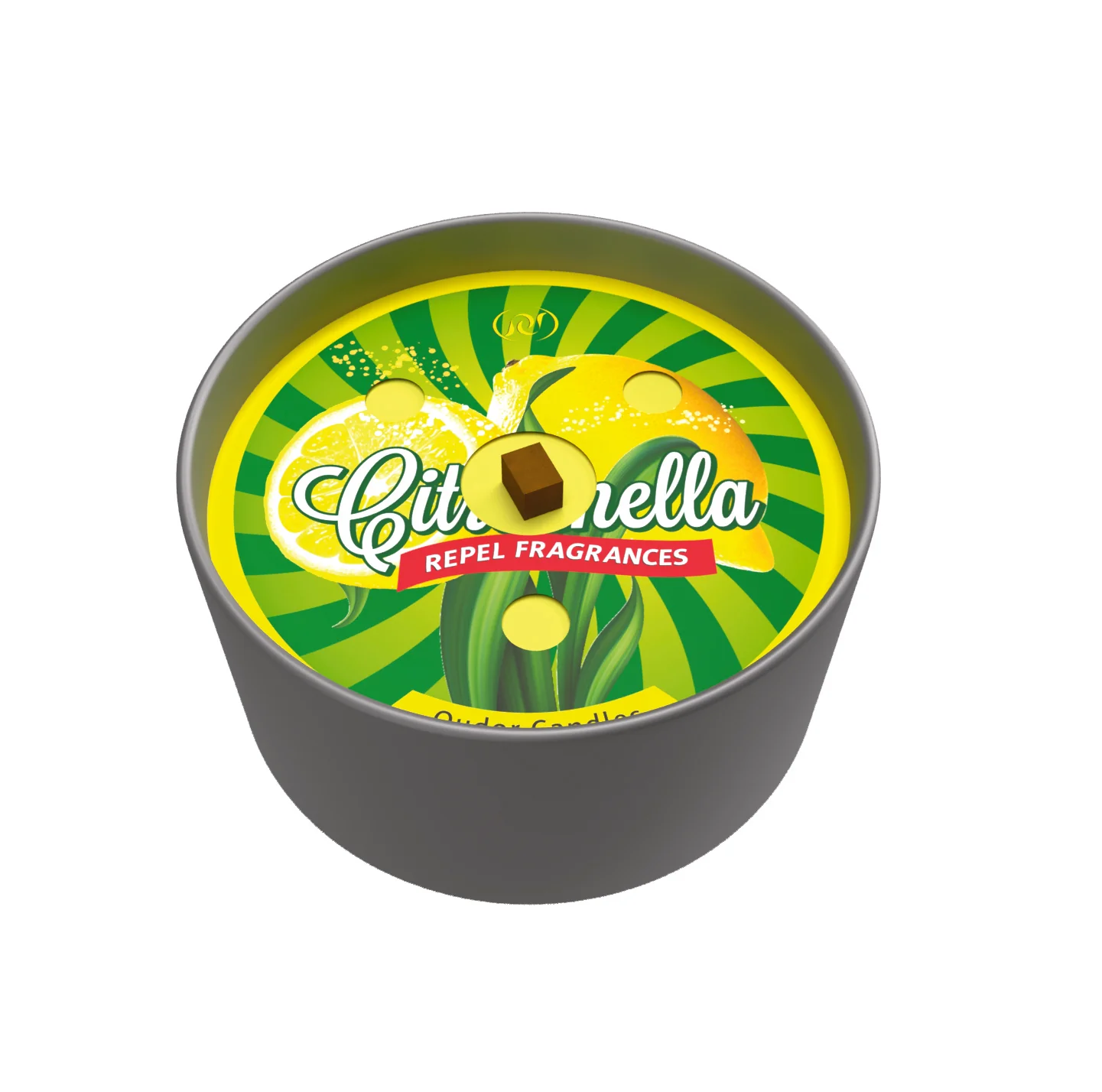 Santo Candles Sviečka plech CITRONELLA 170g