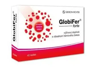 GlobiFer Forte 1×40 tbl, výživový doplnok
