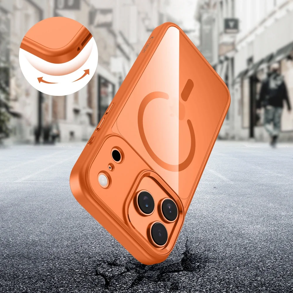 Tech-Protect MagMat MagSafe kryt na iPhone 17 Pro Max, oranžový 