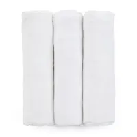 PETITE&MARS Sada plienok bambusová mušelínová 3ks Moussy Total White, 68 x 68 cm