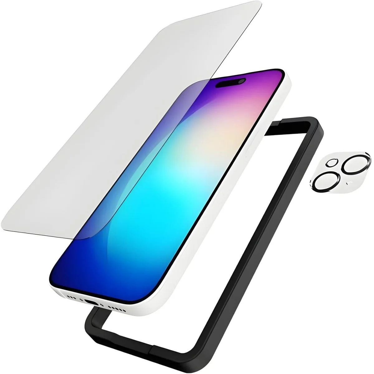 Ochranný set obal a sklo pre iPhone 15 Plus 1 ks