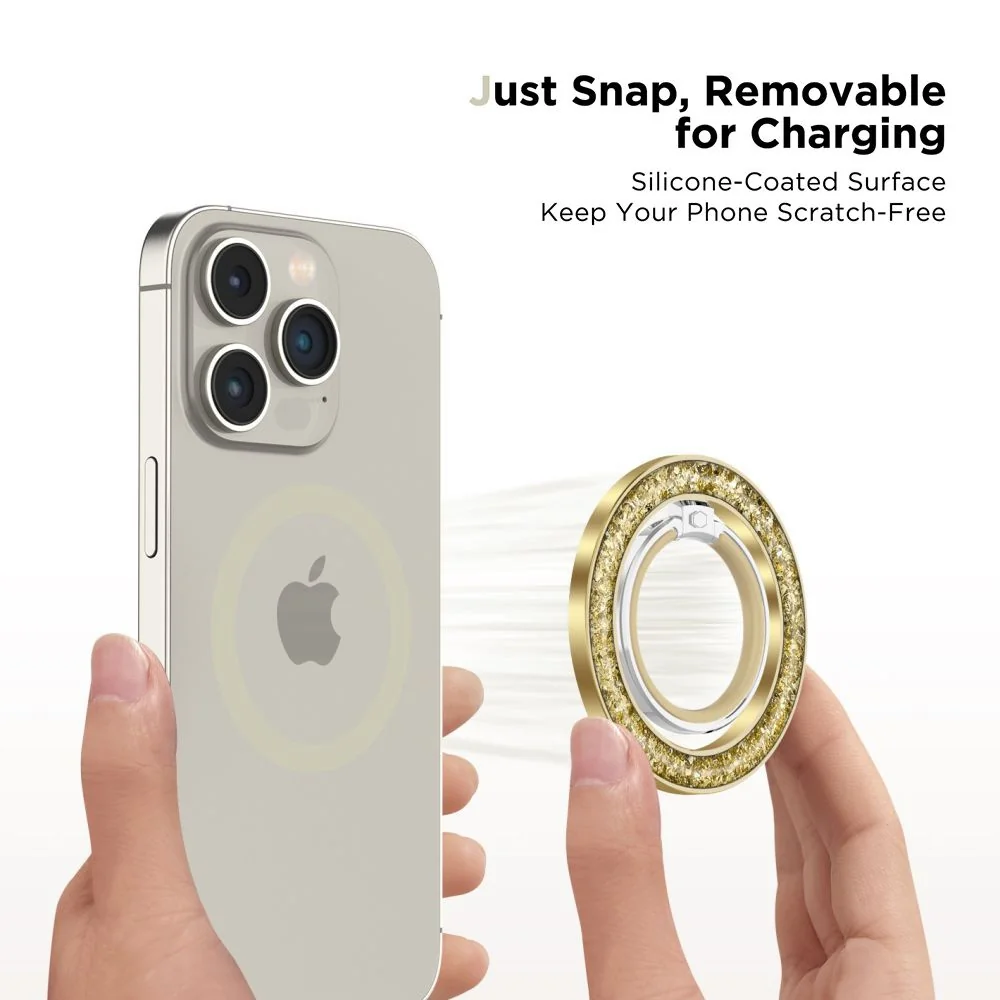 Tech-Protect MMR200 MagSafe Ring držiak na mobil na prst, zlatý