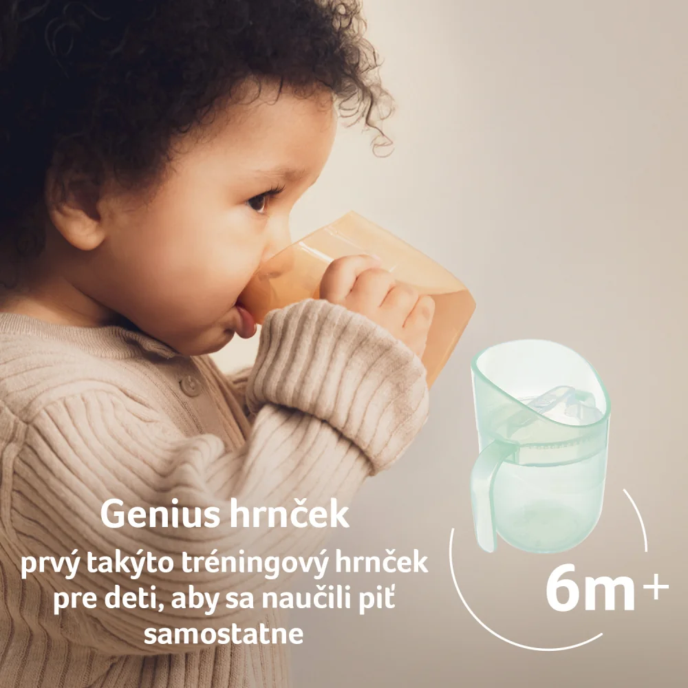 LOVI Hrnček tréningový GENIUS 150ml Pistachio 1 ks