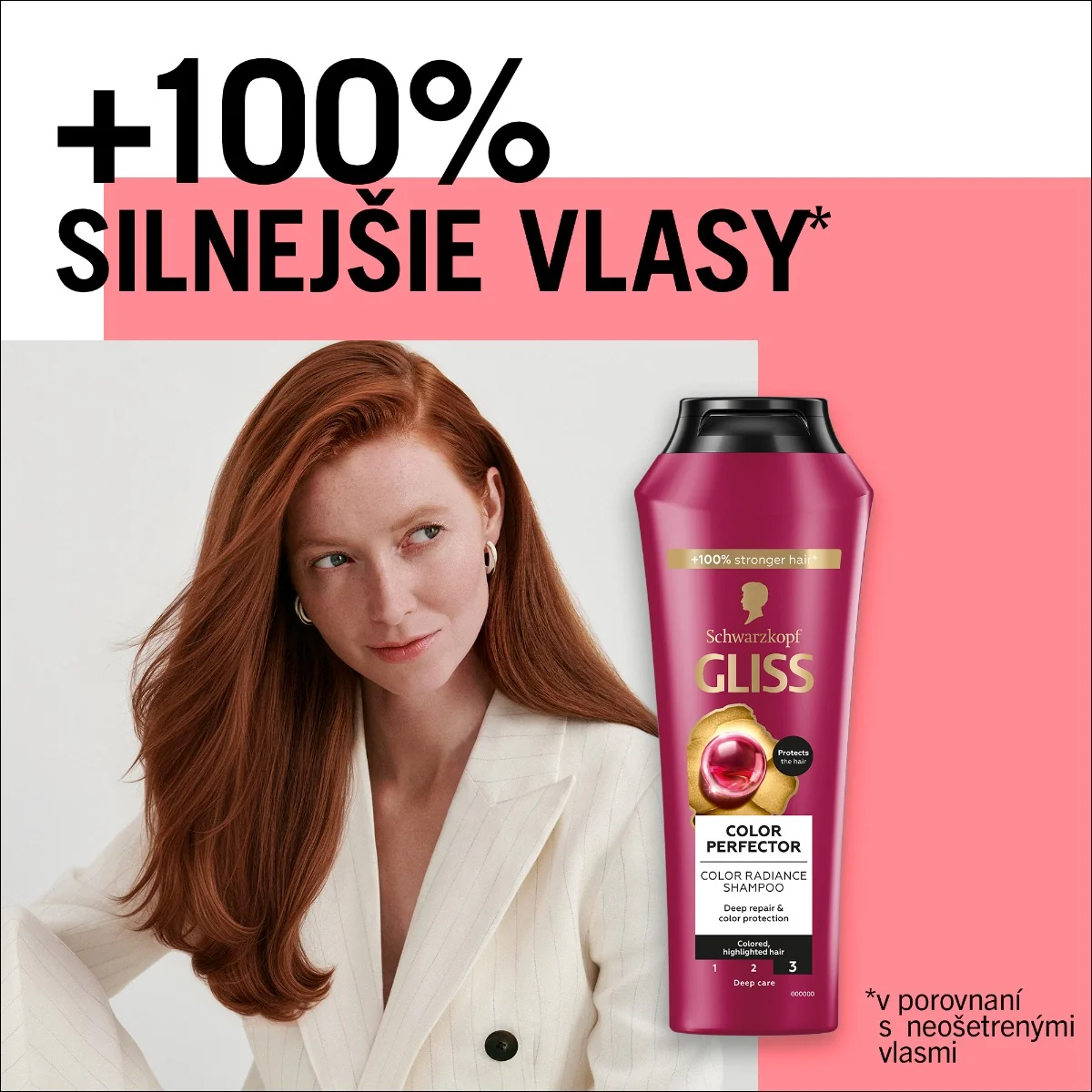 Schwarzkopf Gliss šampón pre farbené Color Perfector 1×400 ml, šampón