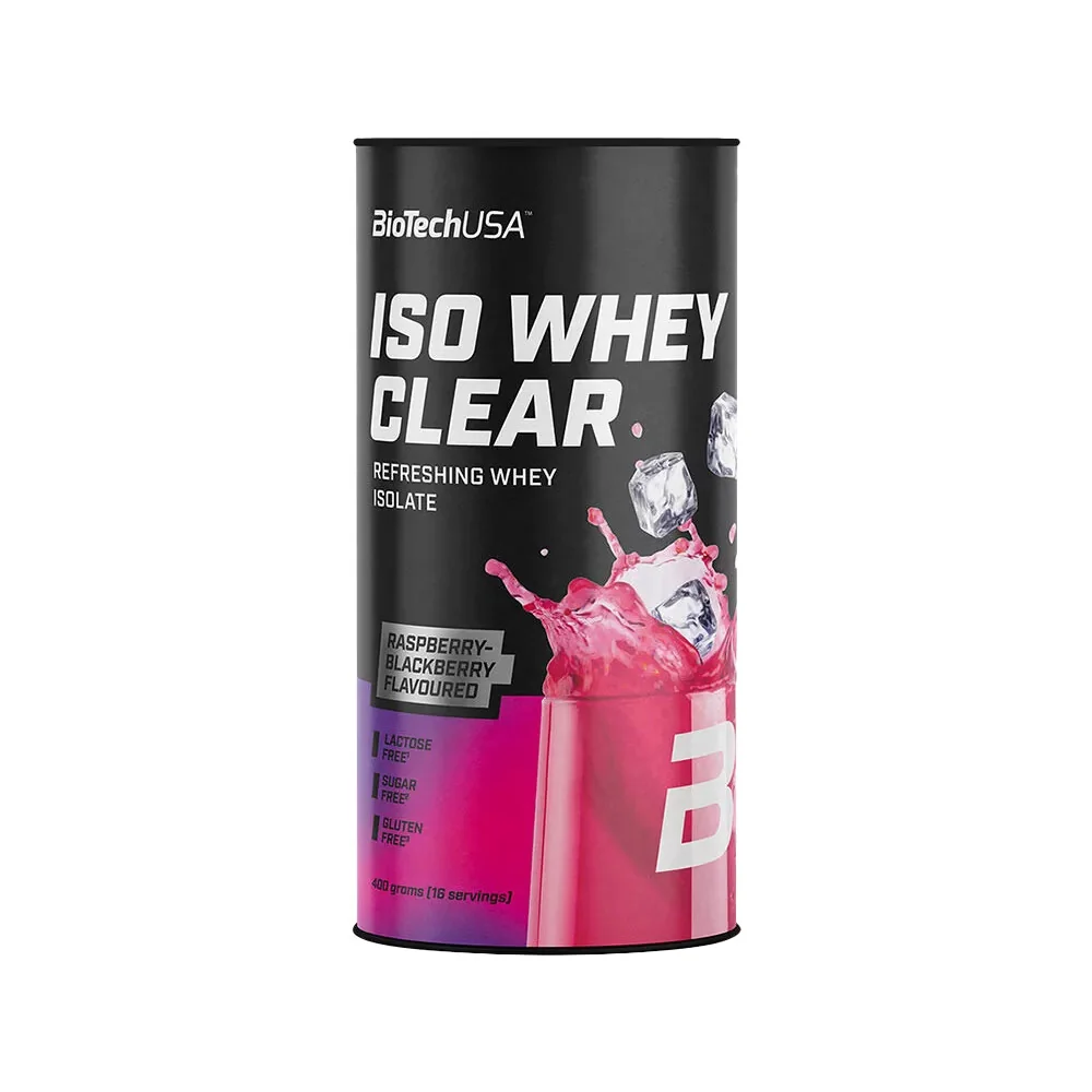 BioTech USA Iso Whey Clear 400 g malina-černica